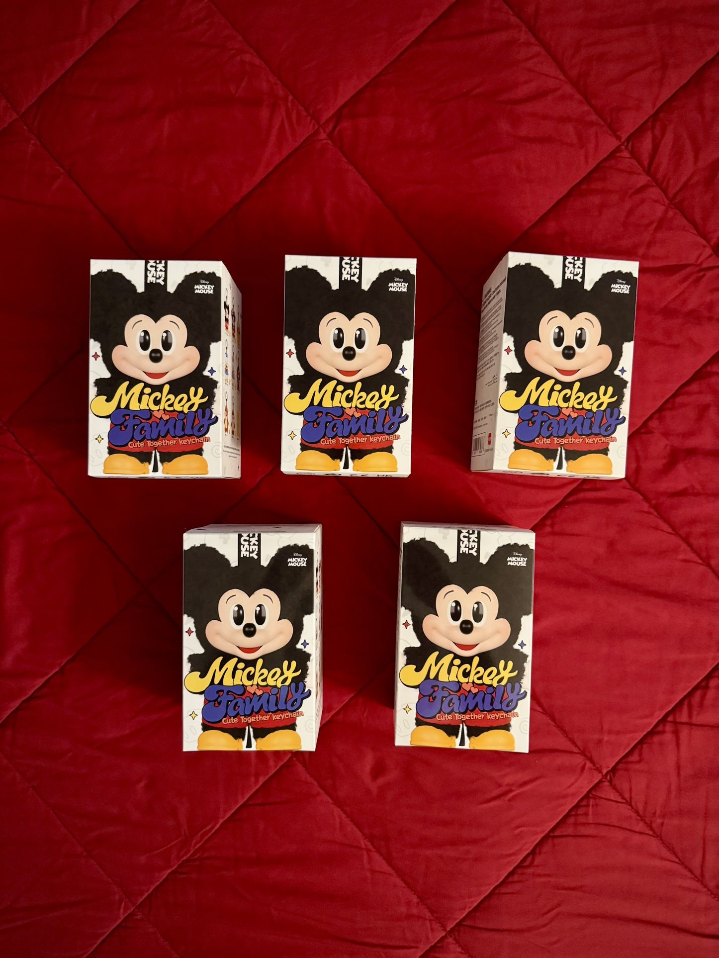 Pop Mart Disney Mickey Family Together Series Plush Keychain Single Blind Box
