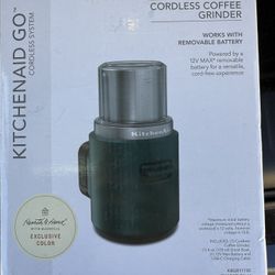 KitchenAid Go Cordless Blade Grinder battery included - Hearth & Hand™ with Magnolia: Coffee Bean & Spice Grinder, Dark Green