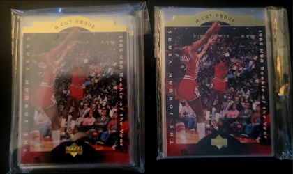 (2) 1996 Collector's Choice Michael Jordan "A Cut Above" 10 card set HOF