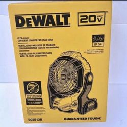 DEWALT DCE512B Cordless Jobsite Fan (tool only) - Brand New