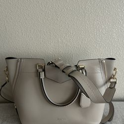 Cream Michael Kors Purse