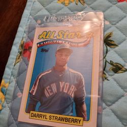 Darryl Strawberry Error 1989 Topps All-star Baseball Card