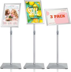Pedestal Poster Stand 3-Pack