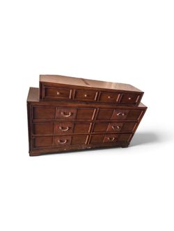 Wood Dresser with Multiple Drawers
