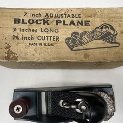 Master Mechanic 7” Adjustable Black Plane