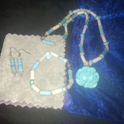 Rose Necklace Set 