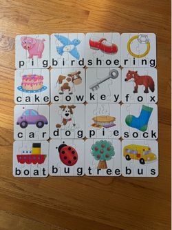 The Learning Journey 16 Puzzles Match It! - Spelling