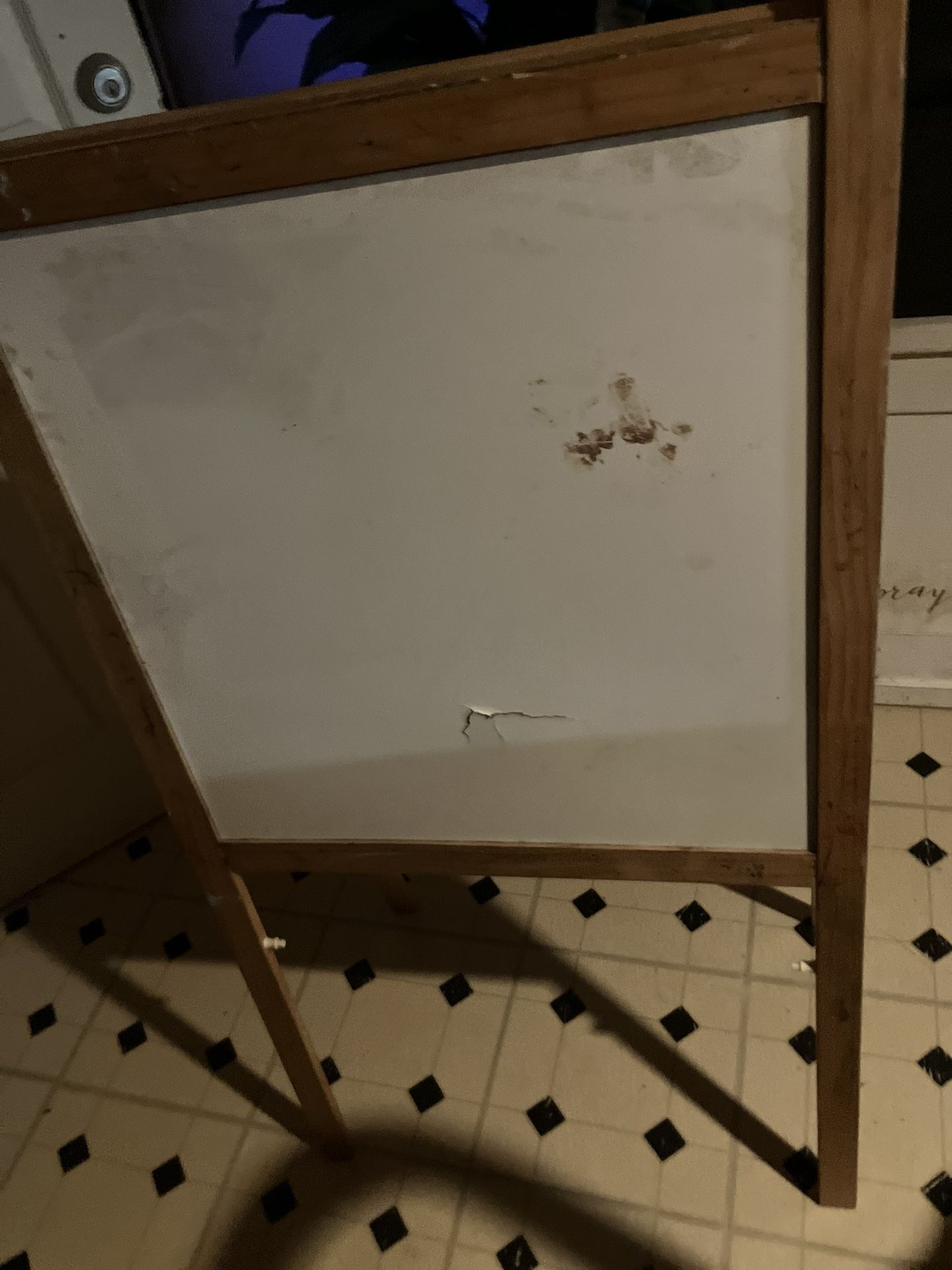Activity Chalkboard On One Side & Dry erase Board On Other $20