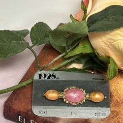 1928 jewelry Collection Acrylic Dome Brooch Pin