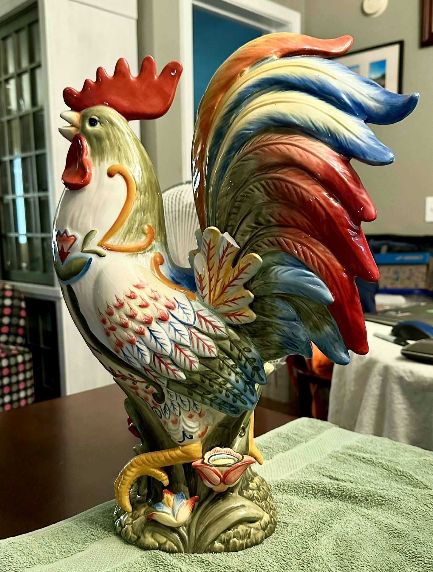 Fitz & Floyd 18” Rooster - chipped