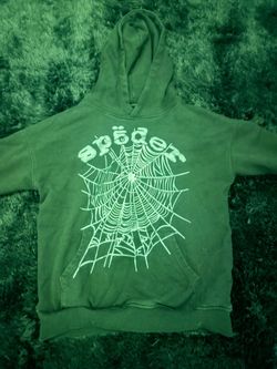 All black spider hoodie small