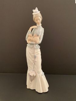 Lladro “Walk With The Dog” Retired #4893