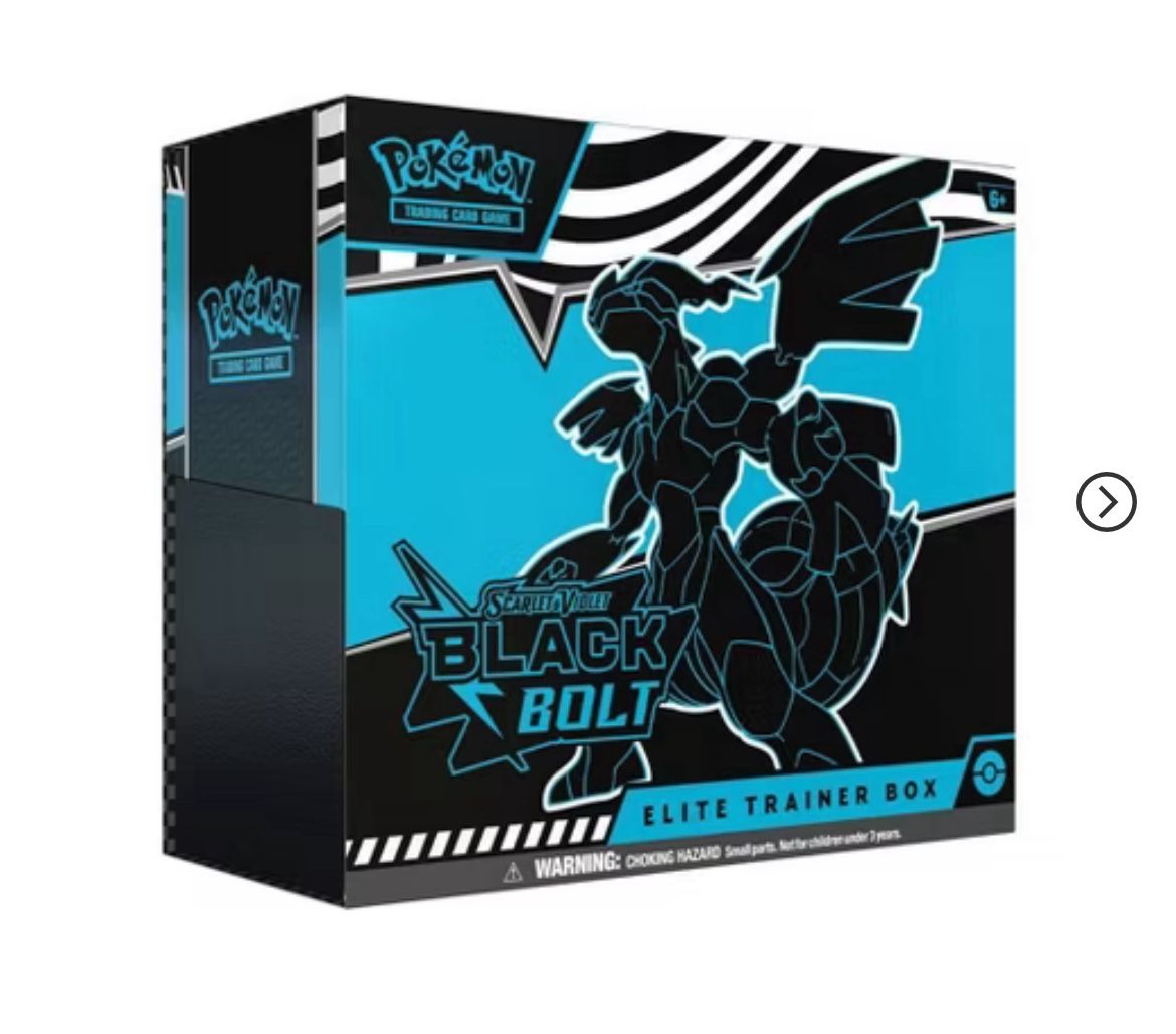 Pokemon Elite Trainer Box Set - Black Bolt - Confirmed Preorder