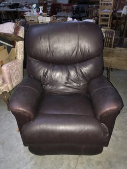 Leather recliner