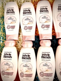 Garnier whole blends gentle shampoo and conditioner. $3 each