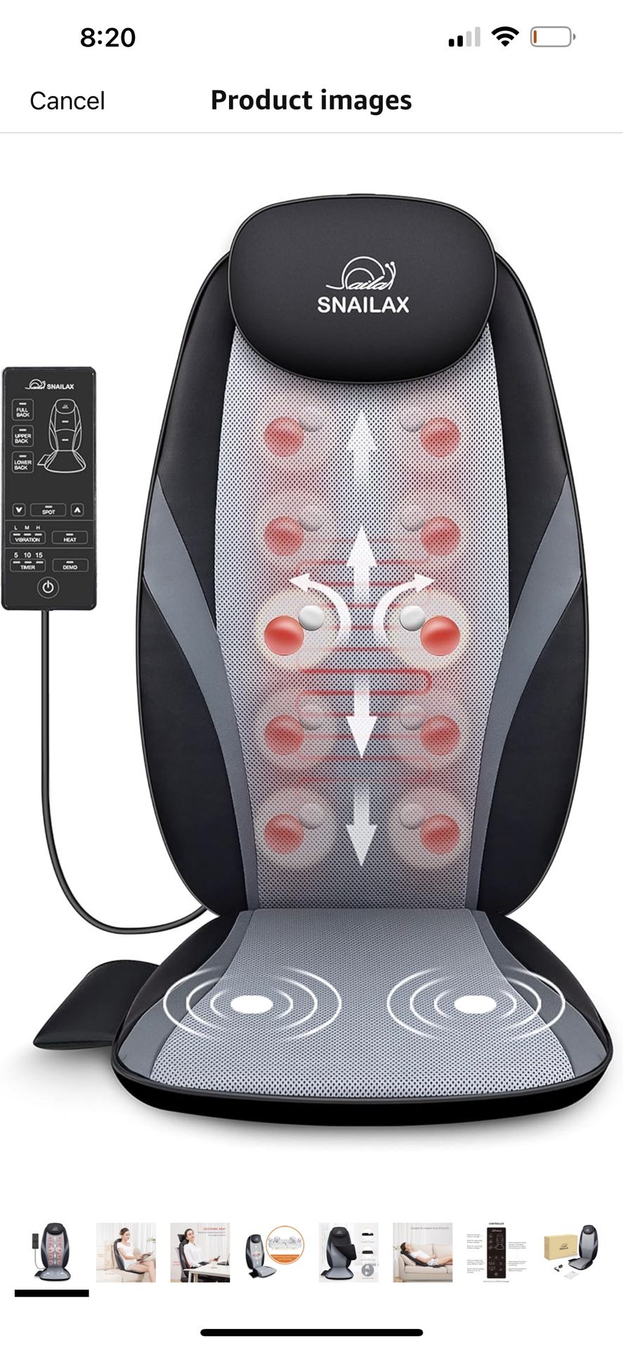 Back Heated Massager 