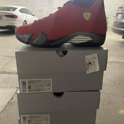 Air Jordan 14 Ferrari Sz 8,8.5,13 DS