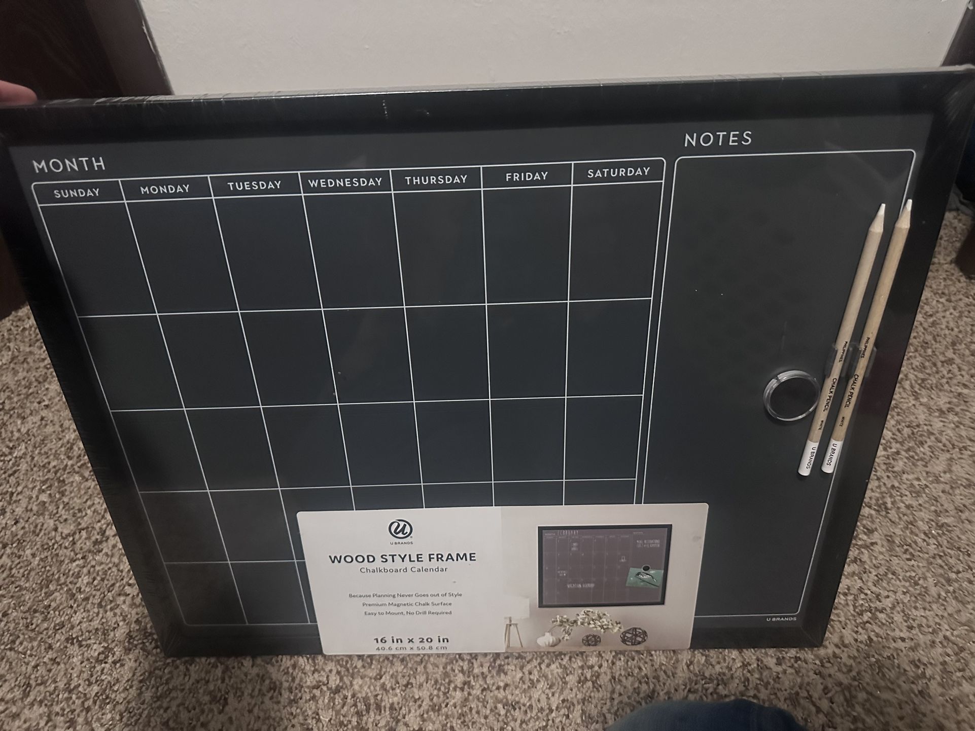 Chalkboard Calendar Brand New