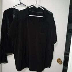 Black Scrubs , 2 Sets 