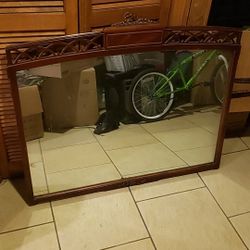 Vintage antique wall mirror