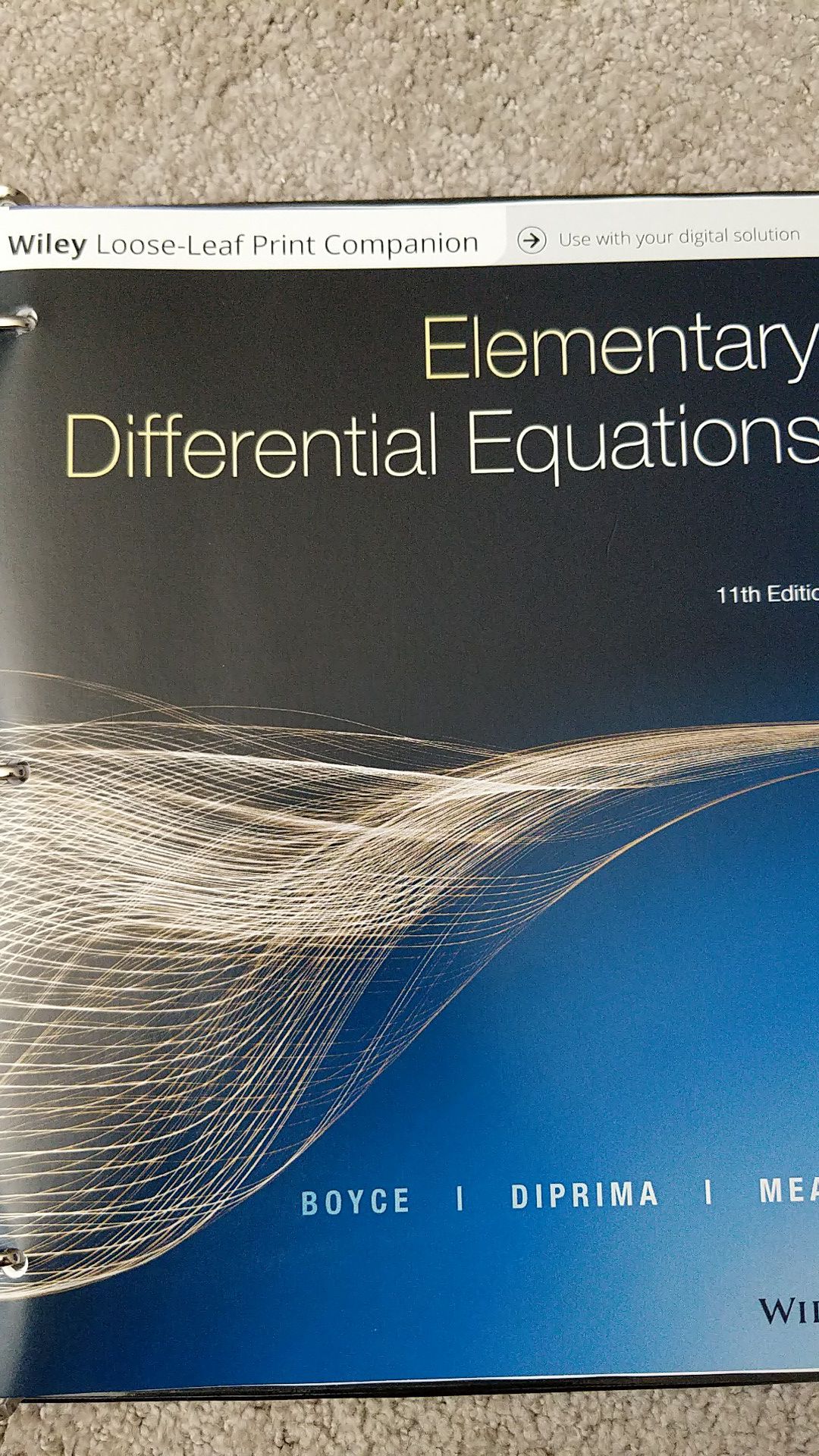 Elementary Differential Equations textbook
