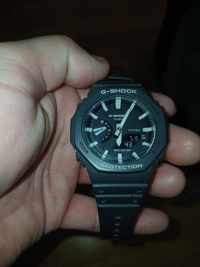 G Shock Grey Carbon Fiber Watch