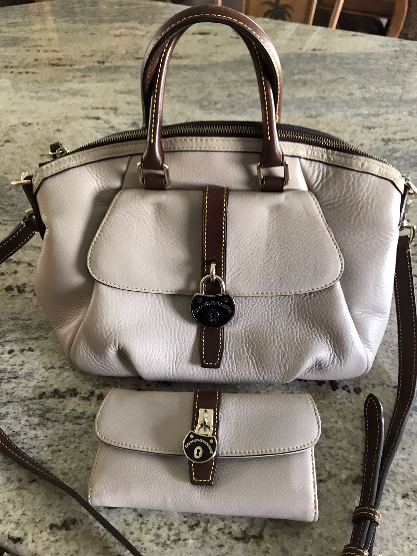 Dooney & Bourke Beige Purse & Wallet