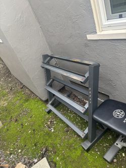 Weight Bench And Dumbbell Holder Rack