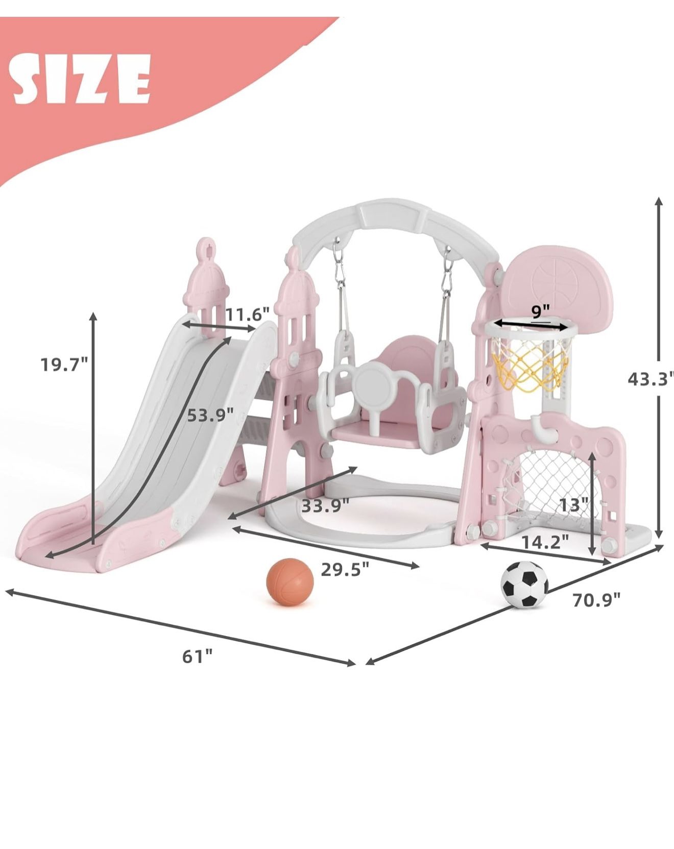 Toddler Slide And Swing Set