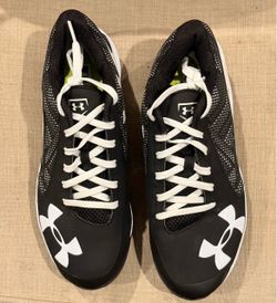 Under Armour Black and White Athletic Cleats