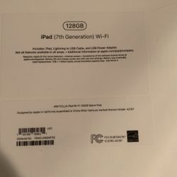 iPad 7th Generation (128G) New