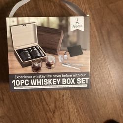 10 Piece Whiskey Box Set  No Whiskey Included