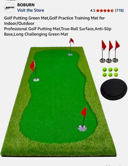 Golf Putting Green Practice Mat