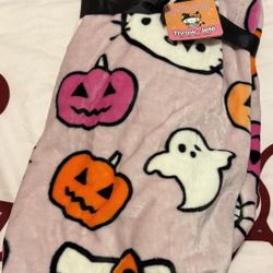 Hello Kitty Halloween Throw Blanket
