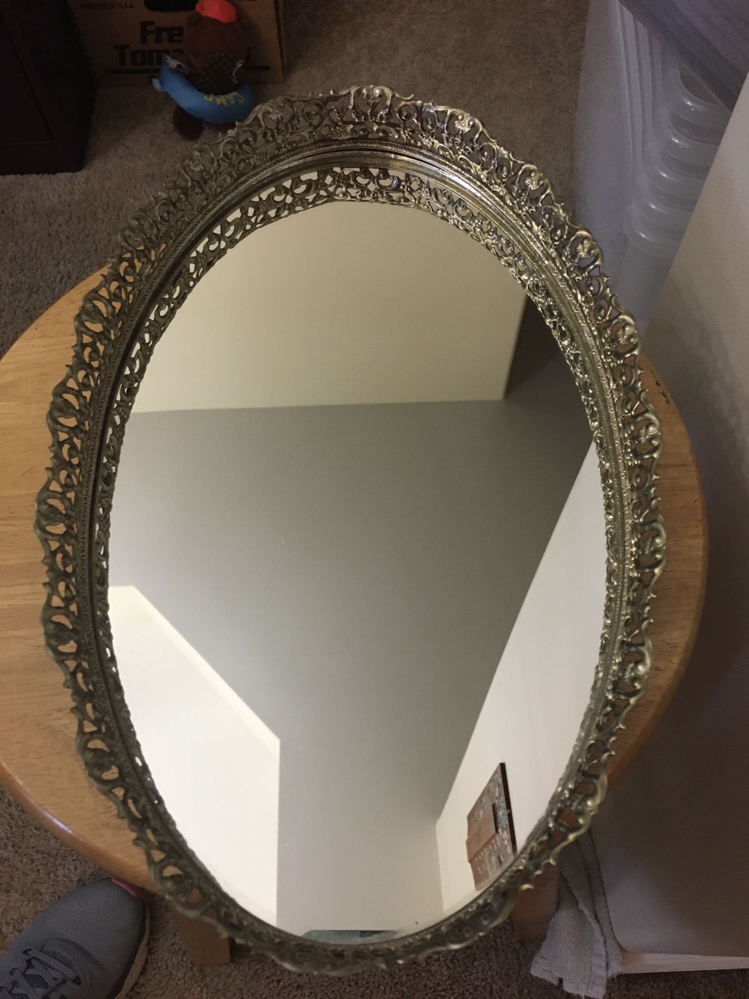 Gold Rim Mirror 