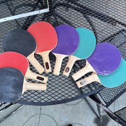 8 Table Tennis Paddles Ping Pong Harvard Tiga