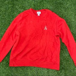 H&M Red Long Sleeve Sweater Size large soft cotton Classic formal dressing used