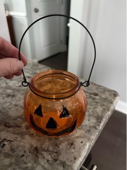 Jack-o'-Lantern tealight candle holder -3 inches