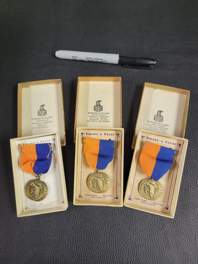 (3) Florida Band Contest Medals, Vintage 