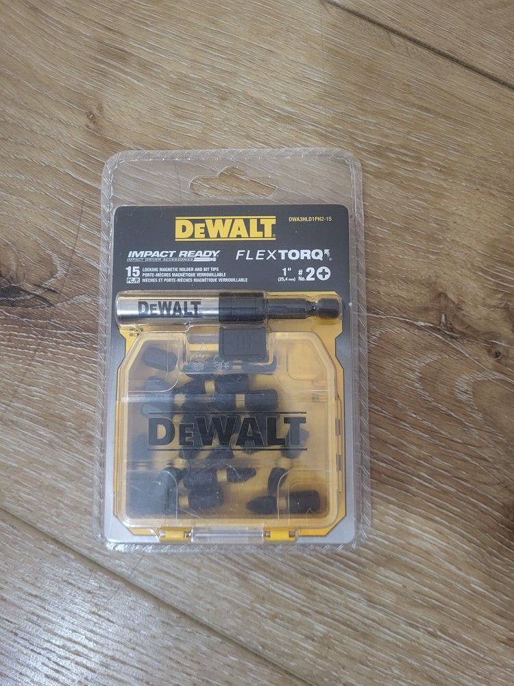 DEWALT Impact Ready FlexTorq 1/4-in x 1-in Phillips Impact Driver Bit (15-Piece)