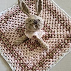  Snuggly Crochet Bunny Baby Lovey