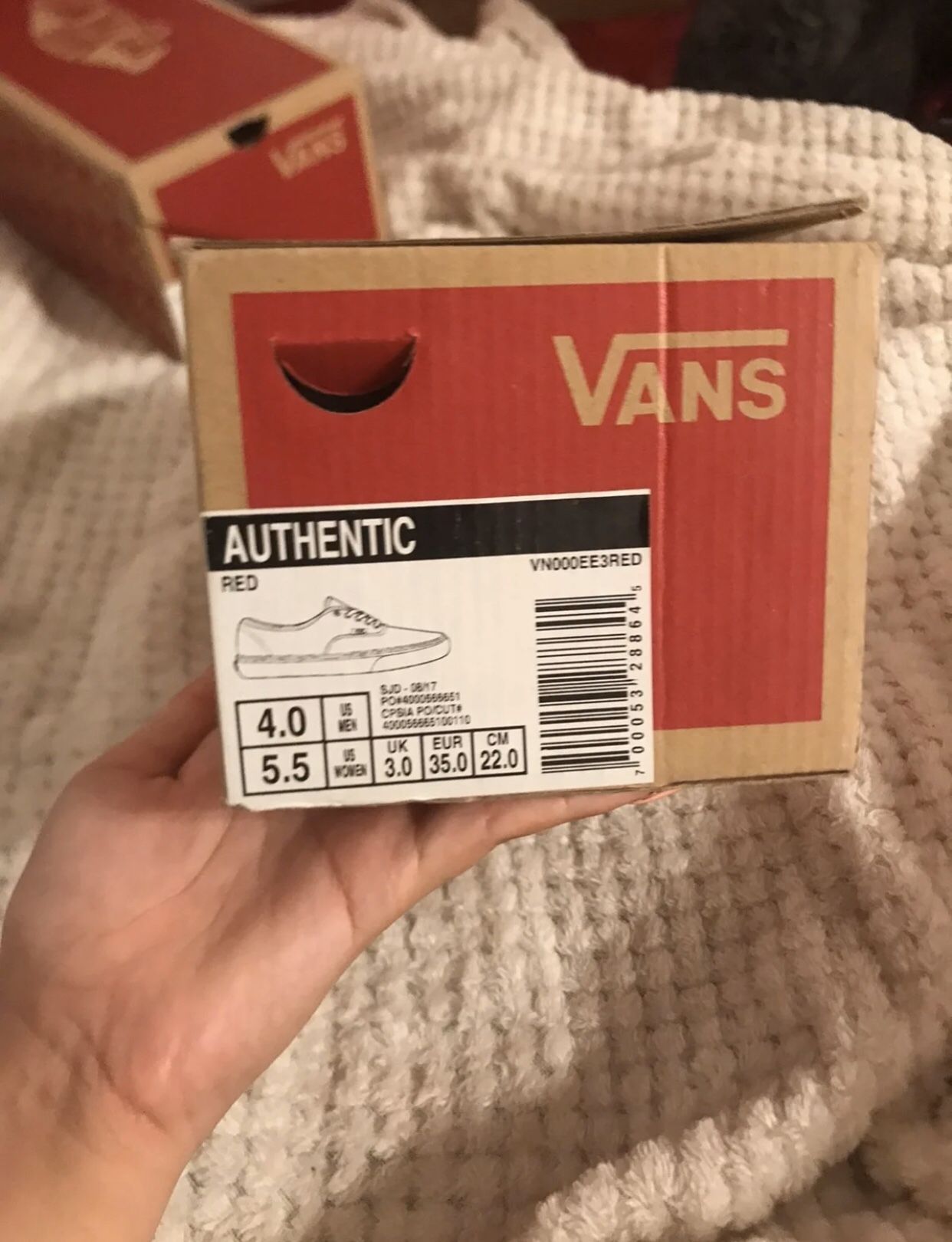 Vans Authentic Red