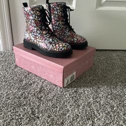 Kids Floral Boots