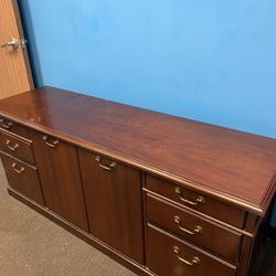 Antique Office Cabinet With Drawers