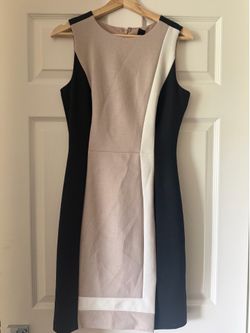 White House Black Market Colorblock Sheath Dress | Size 2 | Excellent Condition