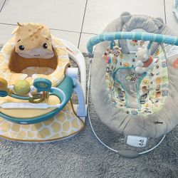 Baby Seat And Bouncer $30 Both
