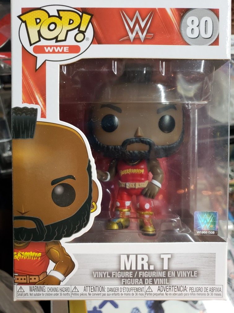 MR. T (HULKAMANIA) "WWE WRESTLING" Funko POP! #80 WWE TELEVISION Vinyl Figure