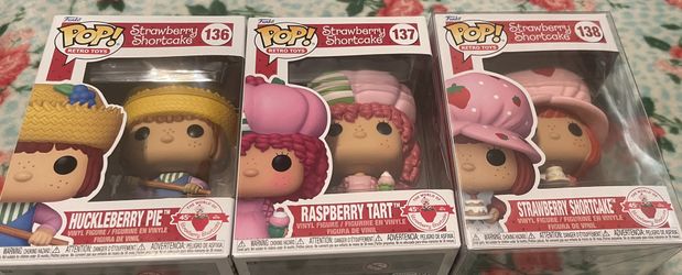 Strawberry Shortcake Funko Pop Set Of Three Sold Together