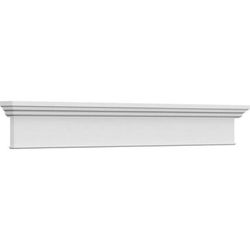 Ekena Millwork Traditional 167" Crosshead Moulding with Trim