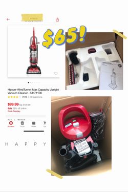 $65 New! Hoover WindTunnel Max Capacity Upright Vacuum
